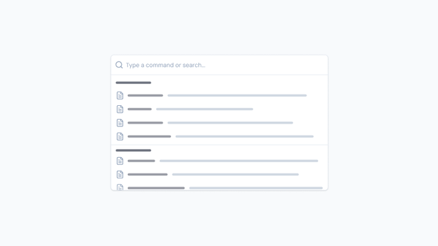 CommandPalette preview